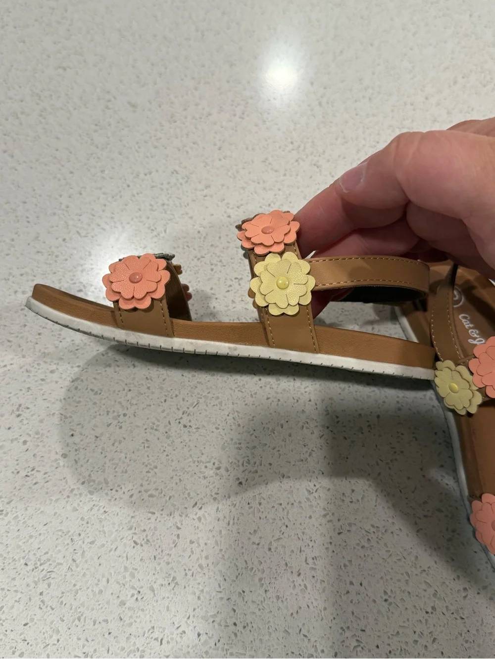 Adorable sandals- toddler size (10) worn once for a few hours